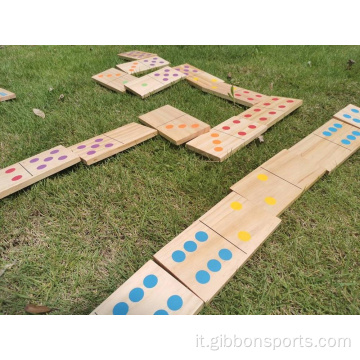 Set di giochi da gioco in legno Domino